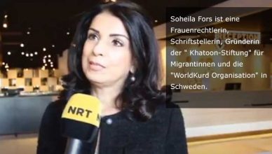 Wir verurteilen den Brandbomben-Anschlag auf Soheila Fors` Wohnung in Schweden
